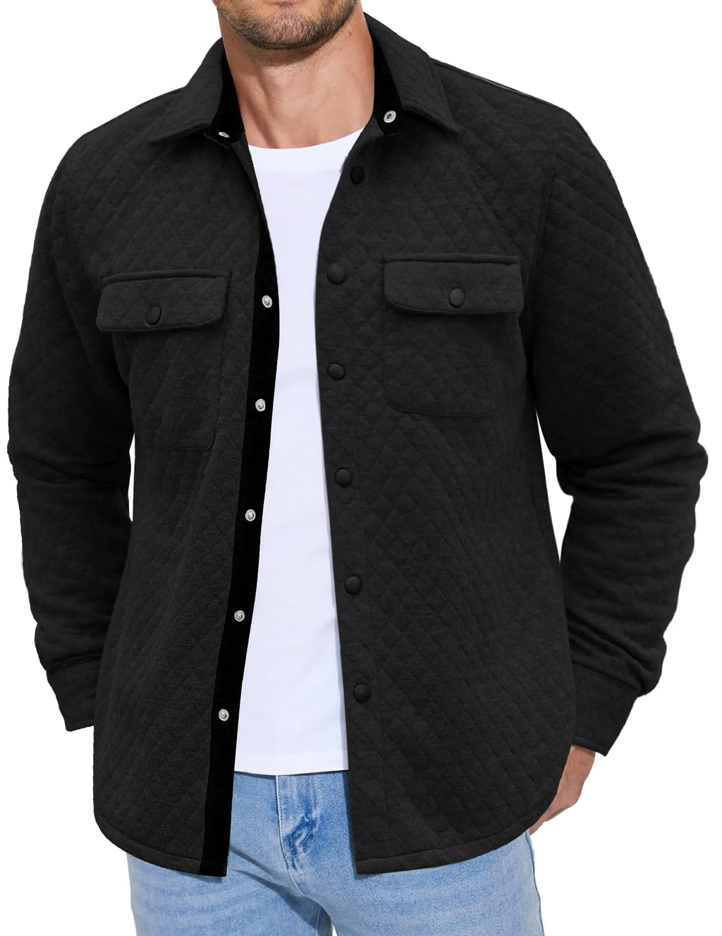 COOFANDY Mens Casual Lightweight Shirt Jacket