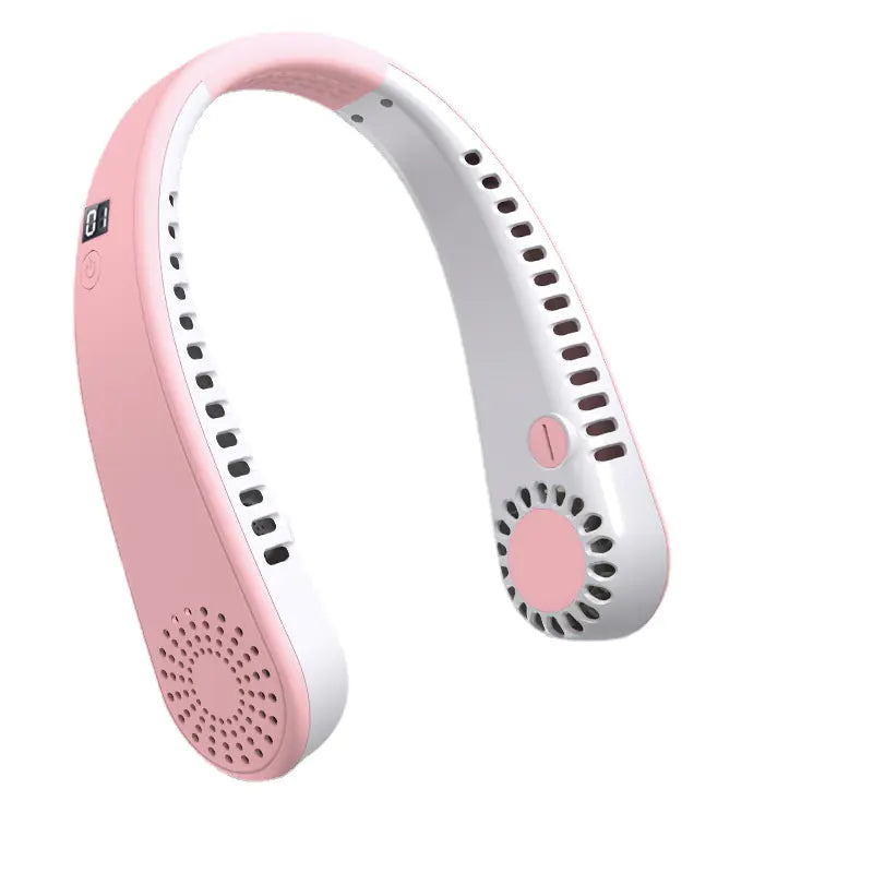 USB Rechargeable Mini Neck Fan for Sports and Travel