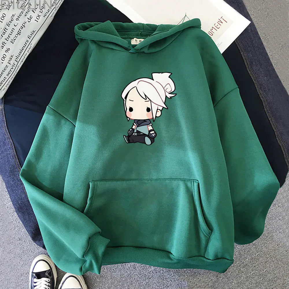 Anime Jett Playful Hoodie - Women’s Street Style