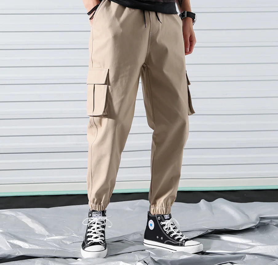 Men’s Urban Cargo Trousers with Stylish Cuffs