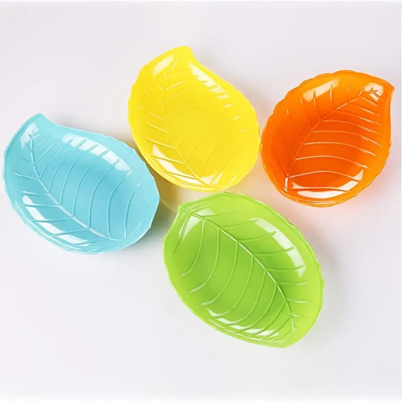 Creative Leaf-Shaped Fruit Plate for Lunar New Year