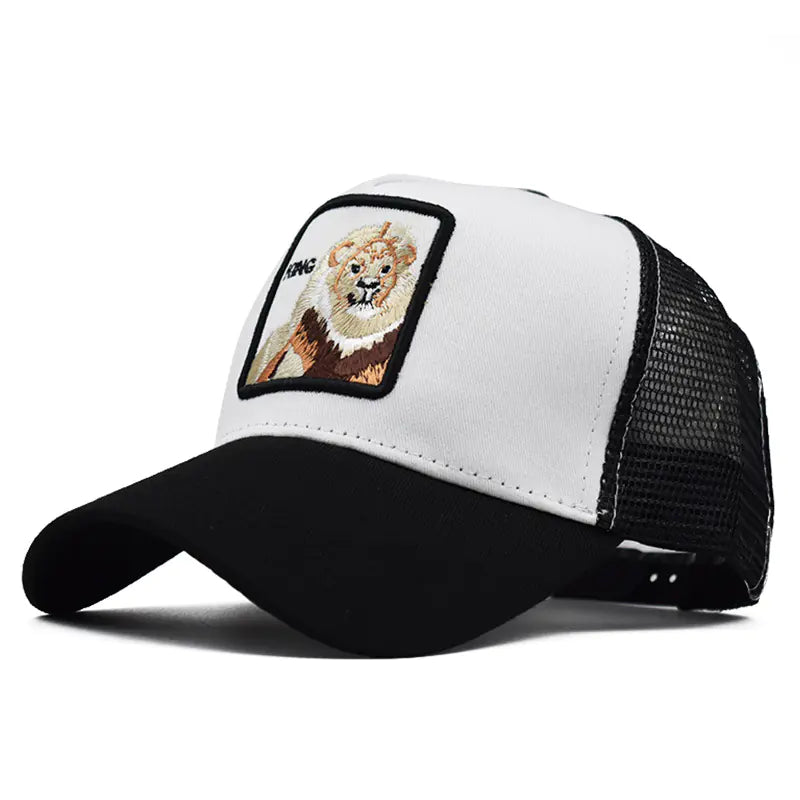Spring Animal Embroidery Snapback Cap for Streetwear