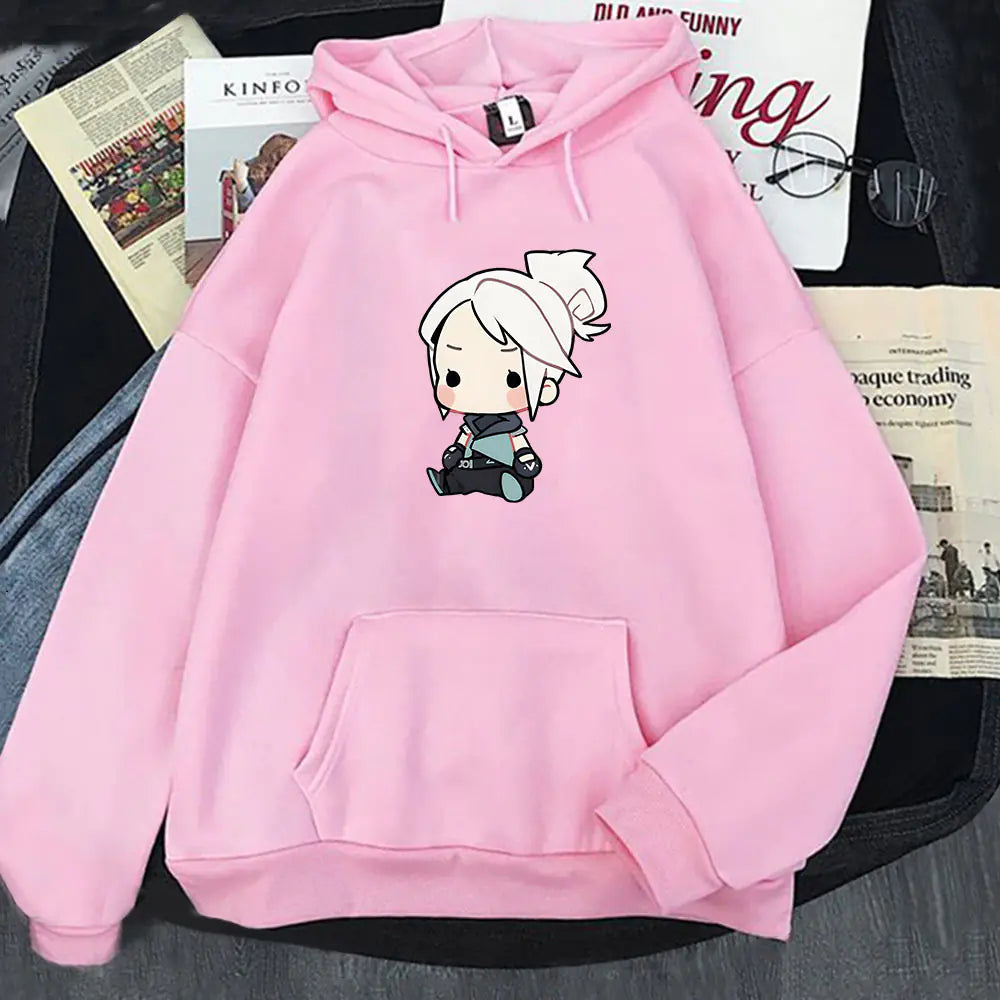 Anime Jett Playful Hoodie - Women’s Street Style