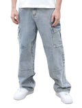 LOGEQI Mens Baggy Hip Hop Jeans