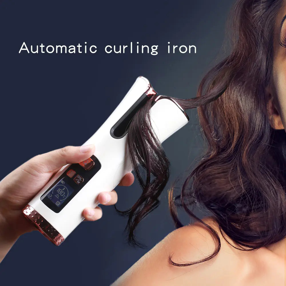 Portable Automatic Curling Iron - Mini Wireless Travel Device