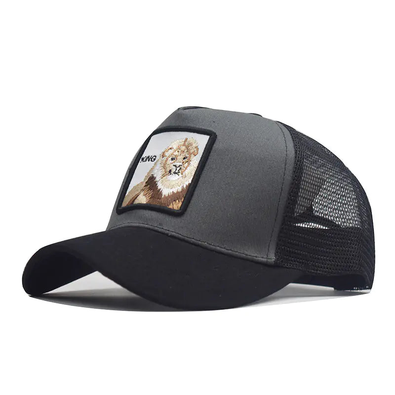 Spring Animal Embroidery Snapback Cap for Streetwear