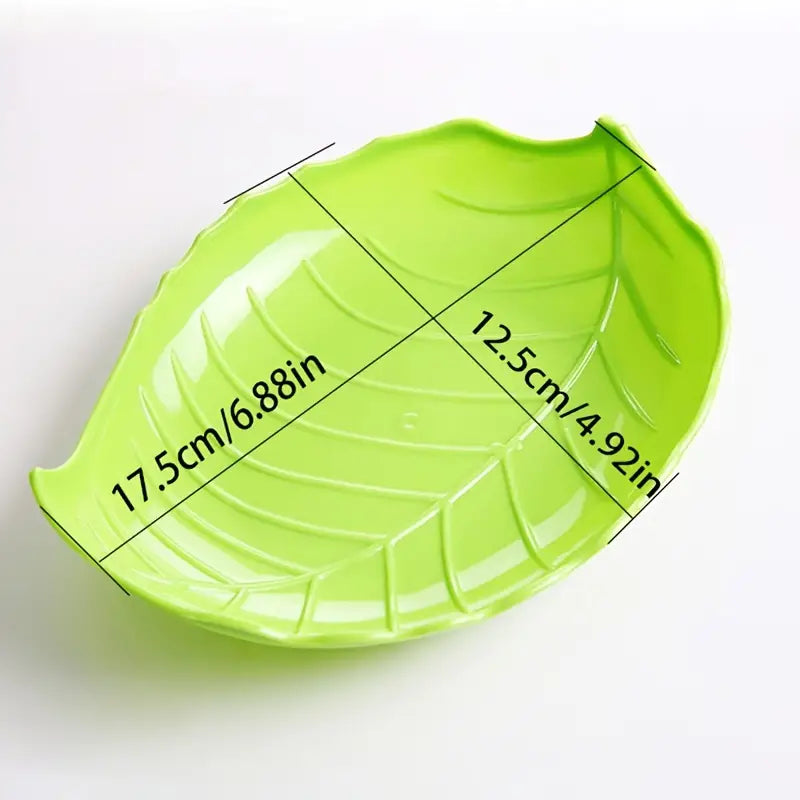 Creative Leaf-Shaped Fruit Plate for Lunar New Year