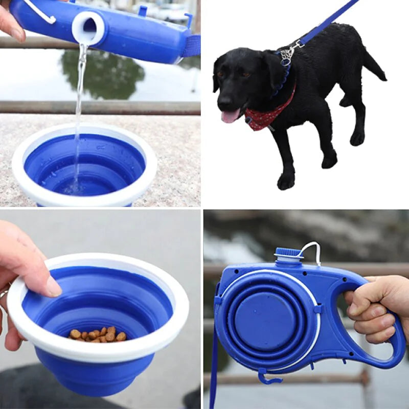 Travel Pet Kit with Water Bottle & Leash