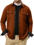 JMIERR Quilted Jacket for Men