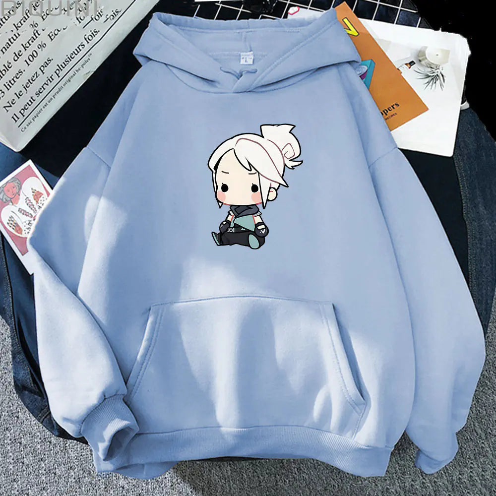 Anime Jett Playful Hoodie - Women’s Street Style