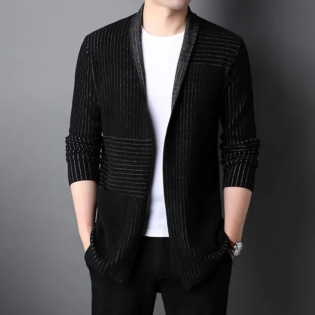 Men's Stylish Long Knit Cardigan