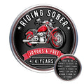 MilestoneMint 4 Year Sobriety Coin - Riding Sober AA Medallions