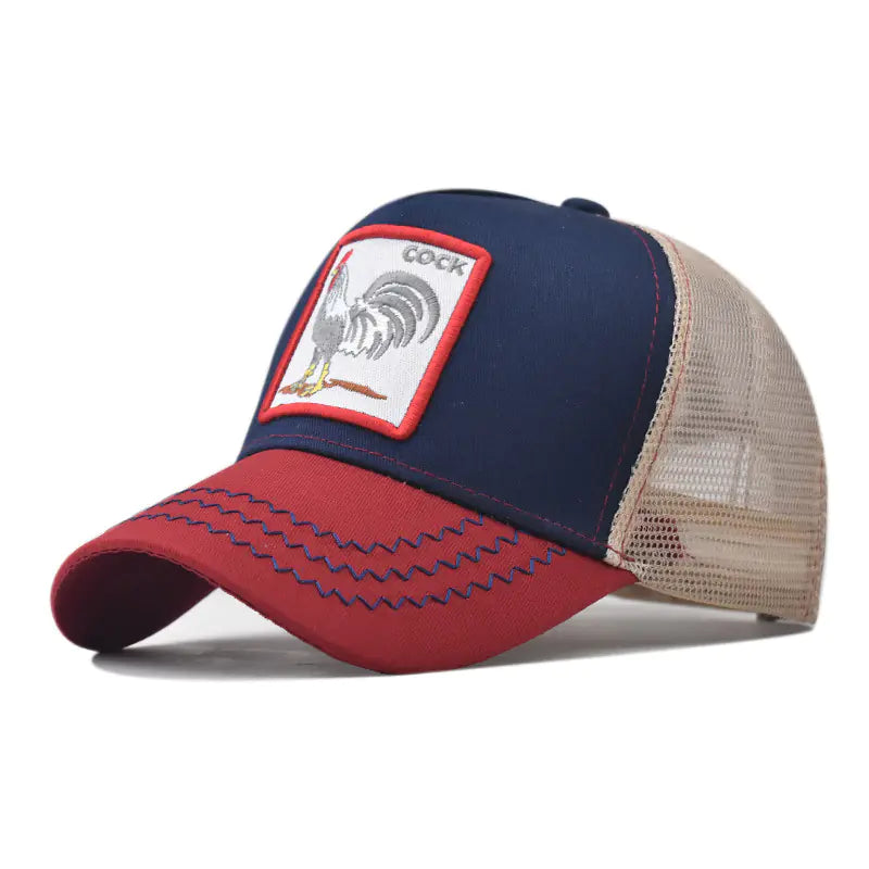 Spring Animal Embroidery Snapback Cap for Streetwear