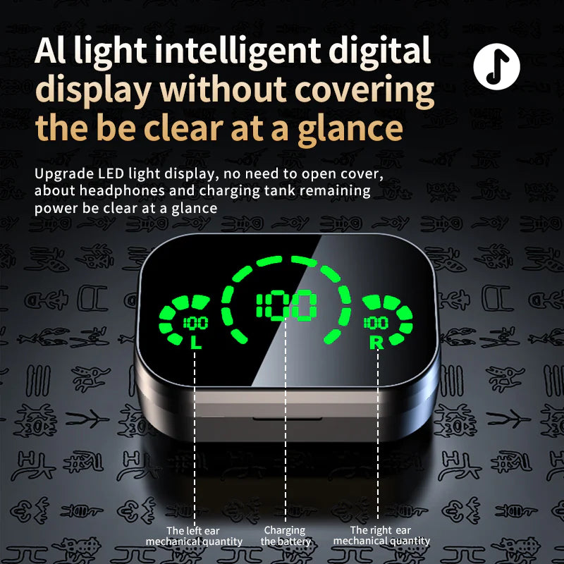 Smart TWS Bluetooth Earbuds with Display