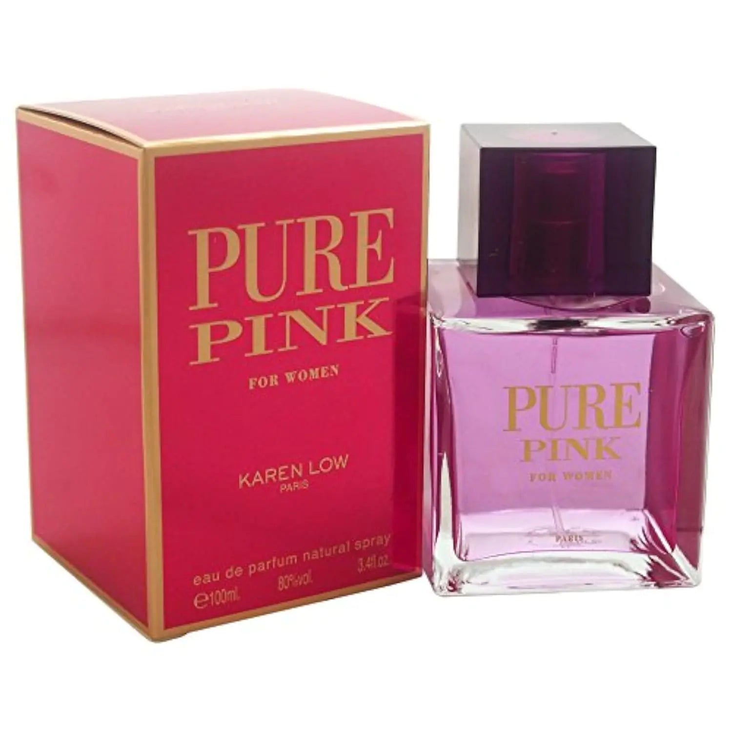Karen Low Pure Pink Eau De Parfum Spray for Women 3.4 Ounce