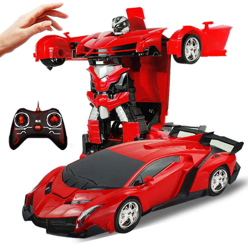 Remote Control Transforming Car Robot Toy for Kids