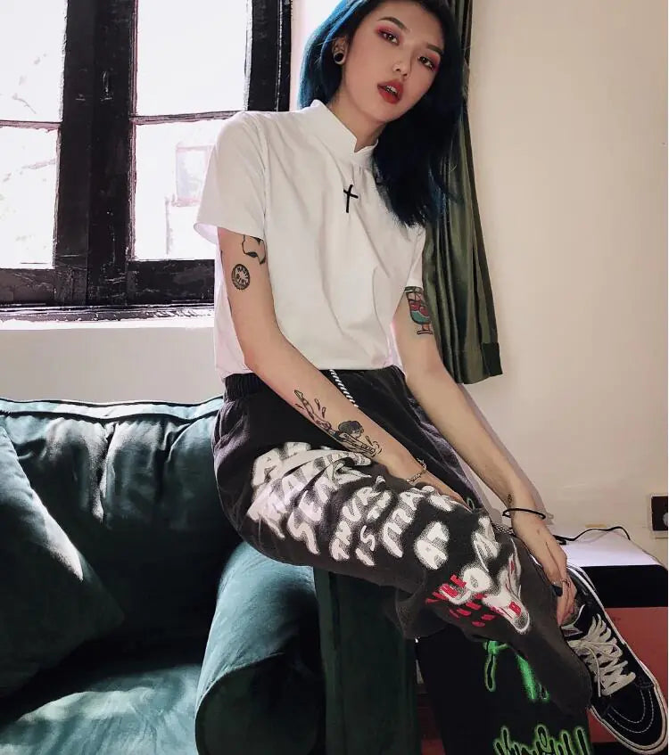 UrbanFlare Cross Tee, Street Hip-Hop Short Sleeve