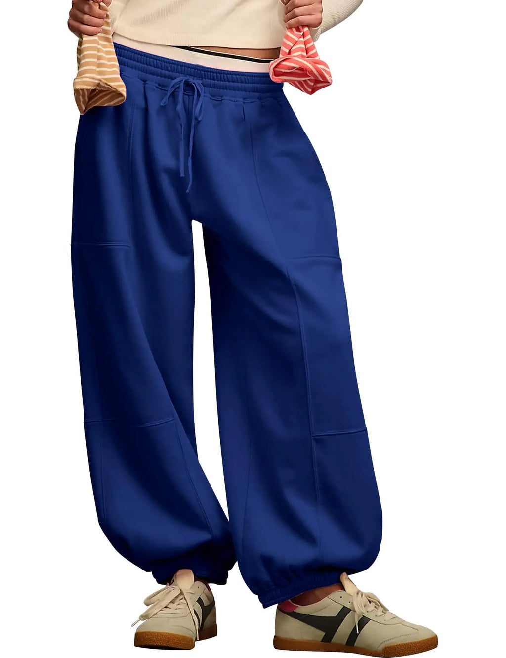 PEHMEA Womens Wide Leg Sweatpants Baggy Athletic Jogger Pants