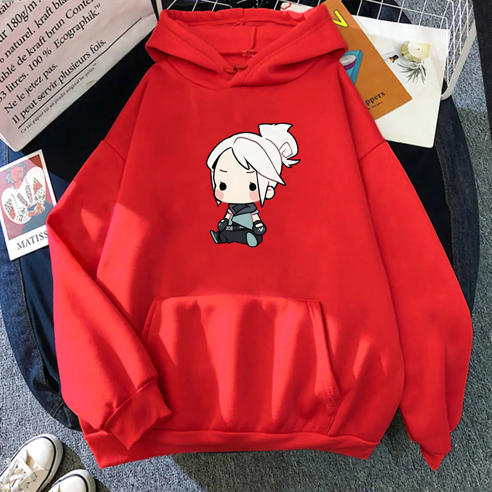 Anime Jett Playful Hoodie - Women’s Street Style