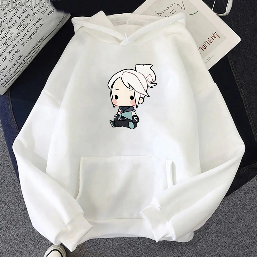 Anime Jett Playful Hoodie - Women’s Street Style