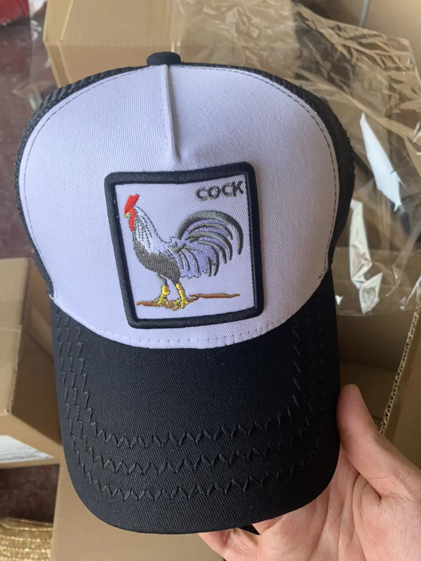 Spring Animal Embroidery Snapback Cap for Streetwear