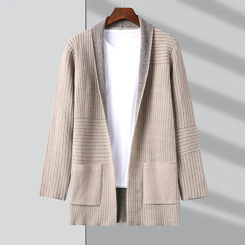 Men's Stylish Long Knit Cardigan