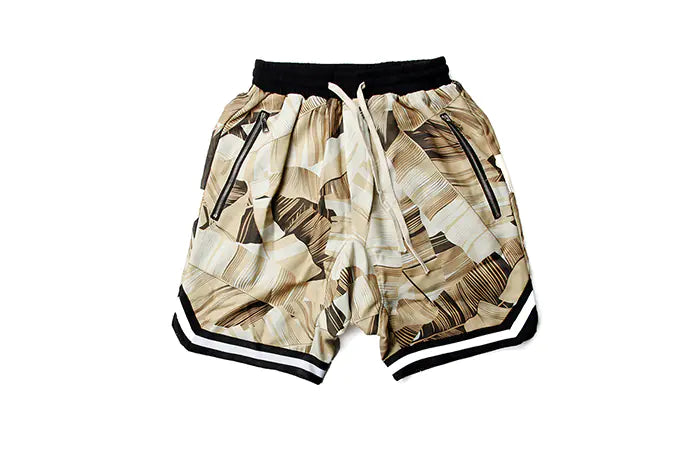 Retro Floral Streetwear Shorts for Men (Hip Hop Style)
