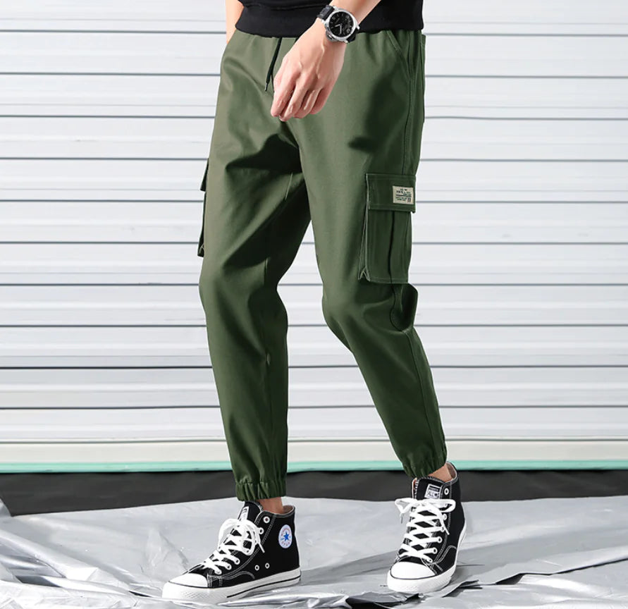Men’s Urban Cargo Trousers with Stylish Cuffs